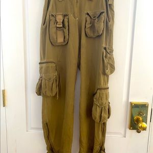 COPY - Vintage Very Cool Silk Pants. Waist with adjustable straps is 32” inseam…